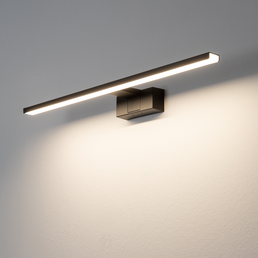 Aigostar - Illuminazione a LED per specchi da bagno LED/12W/230V 4000K 60 cm IP44 nero