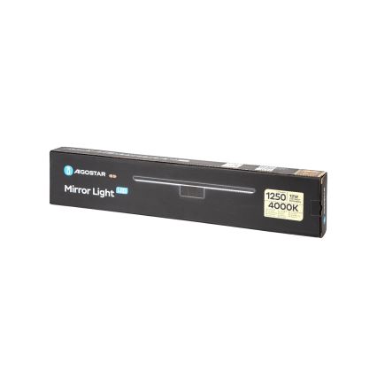 Aigostar - Illuminazione a LED per specchi da bagno LED/12W/230V 4000K 60 cm IP44 nero