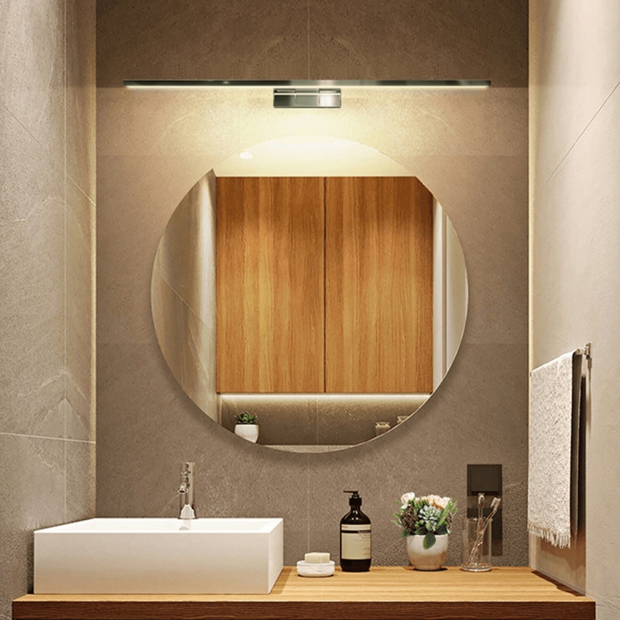 Aigostar - Illuminazione a LED per specchi da bagno LED/12W/230V 4000K 60cm IP44 alluminio