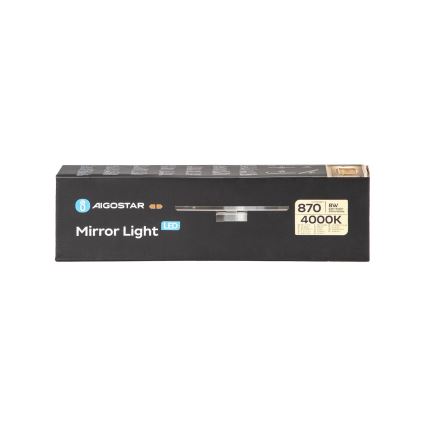 Aigostar - Illuminazione a LED per specchi da bagno LED/8W/230V 4000K 40cm IP44