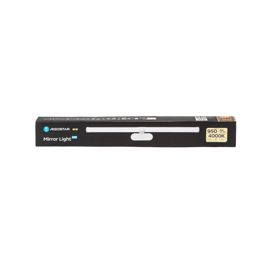 Aigostar - Illuminazione a LED per specchi da bagno LED/8W/230V 4000K 60cm IP44