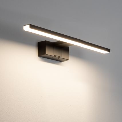 Aigostar - Illuminazione LED per specchio da bagno LED/8W/230V 4000K 40 cm IP44 nero
