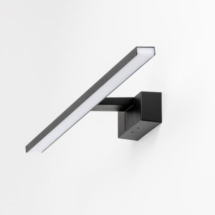 Aigostar - Illuminazione LED per specchio da bagno LED/8W/230V 4000K 40 cm IP44 nero
