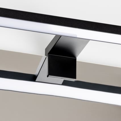 Aigostar - Illuminazione LED per specchio da bagno LED/8W/230V 4000K 40 cm IP44 nero
