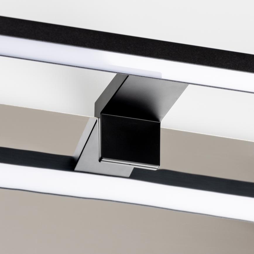 Aigostar - Illuminazione LED per specchio da bagno LED/8W/230V 4000K 40 cm IP44 nero