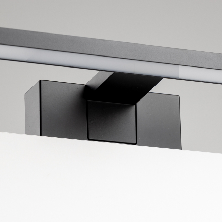 Aigostar - Illuminazione LED per specchio da bagno LED/8W/230V 4000K 40 cm IP44 nero