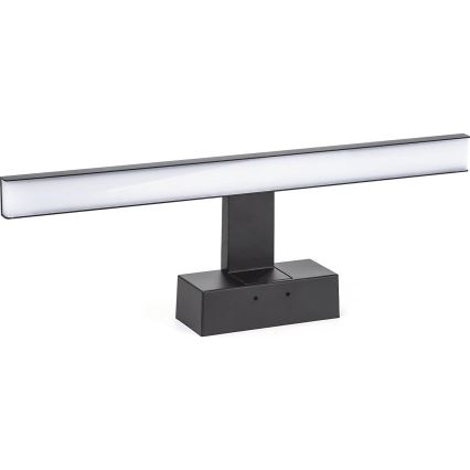 Aigostar - Illuminazione LED per specchio da bagno LED/8W/230V 4000K 40 cm IP44 nero