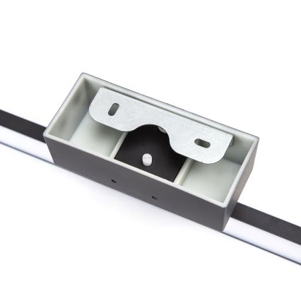 Aigostar - Illuminazione LED per specchio da bagno LED/8W/230V 4000K 40 cm IP44 nero