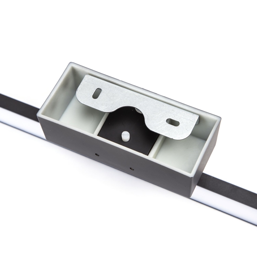 Aigostar - Illuminazione LED per specchio da bagno LED/8W/230V 4000K 40 cm IP44 nero