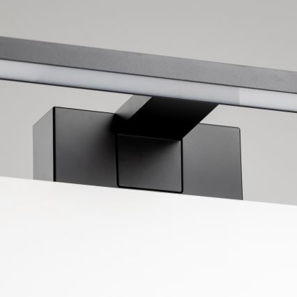 Aigostar - Illuminazione per specchio da bagno LED/12W/230V 4000K 60 cm IP44 nero
