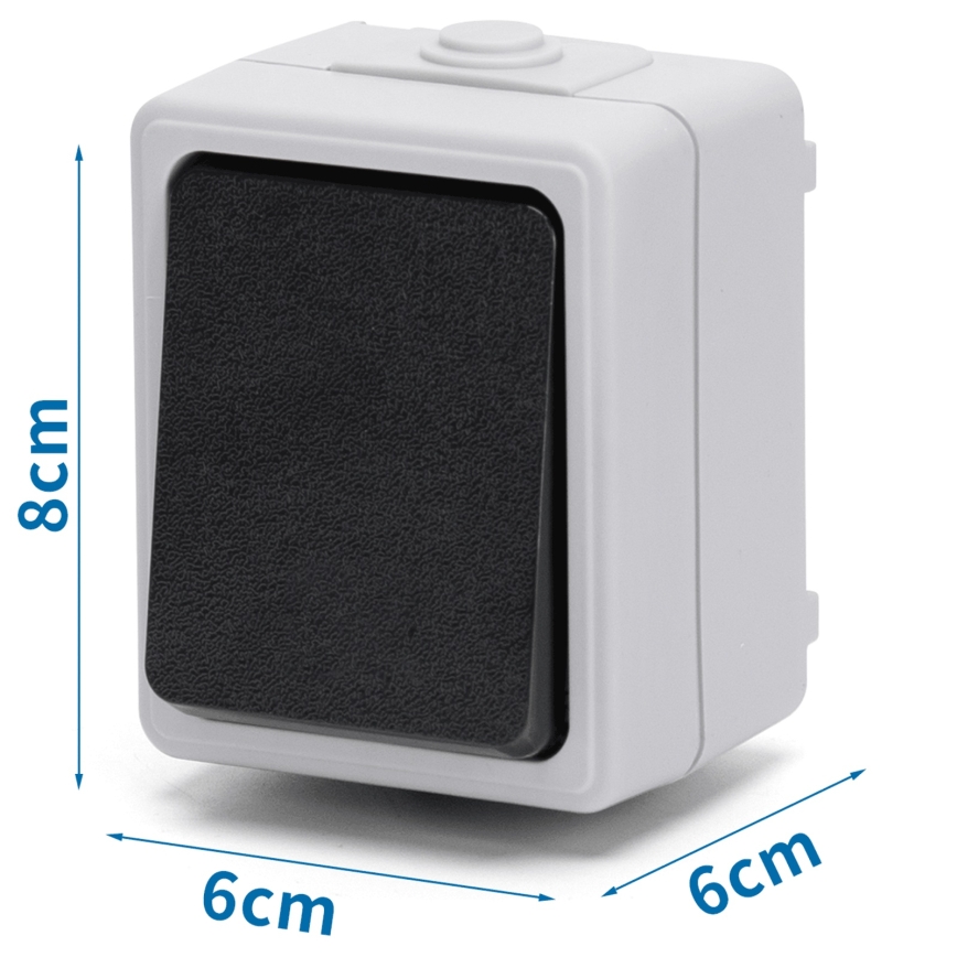 Aigostar - Interruttore a 1 pulsante IP54
