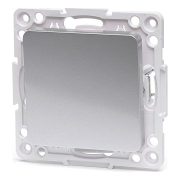 Aigostar - Interruttore a croce senza cornice n. 7 argento