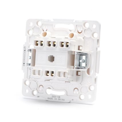 Aigostar - Interruttore deviatore doppio per scale senza cornice n. 6 bianco