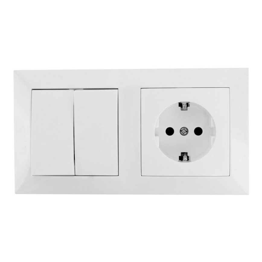 Aigostar - Interruttore di casa con presa 1x16A/250V