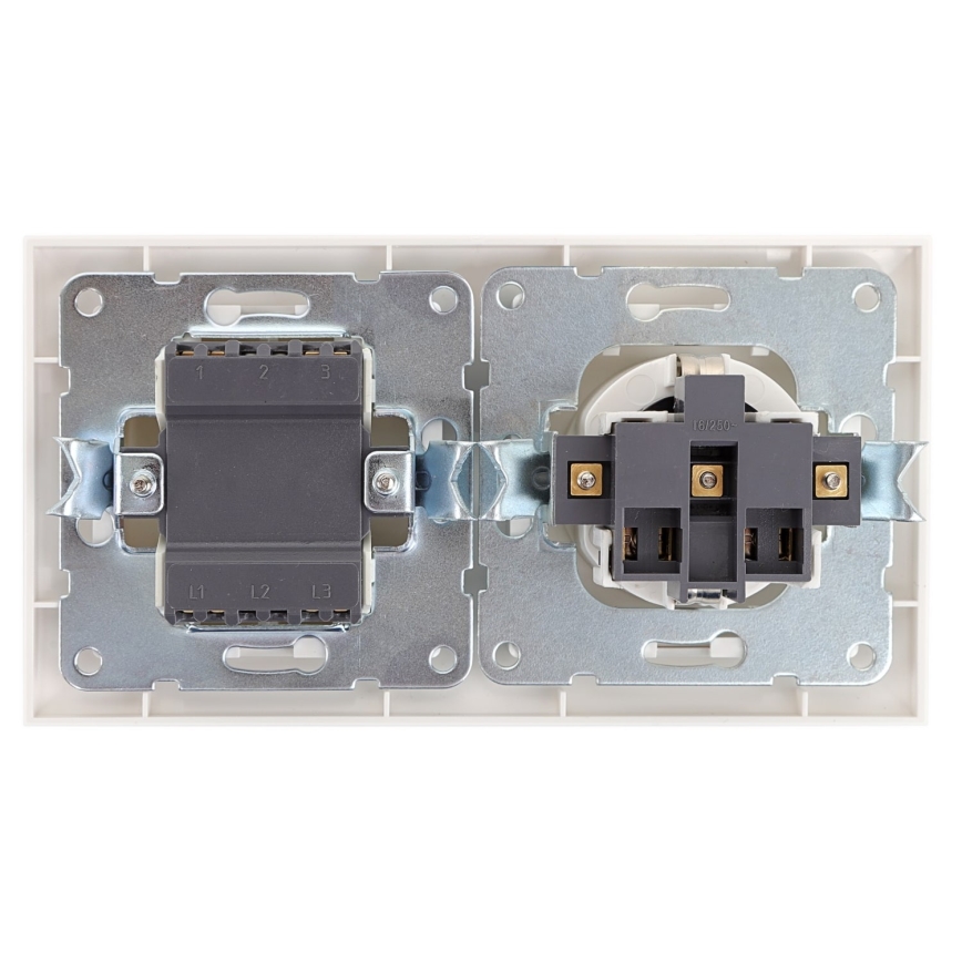 Aigostar - Interruttore di casa con presa 1x16A/250V