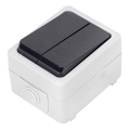 Aigostar - Interruttore domestico in serie 250 V/10 A IP54
