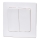 Aigostar - Interruttore doppio con placca n. 5, bianco