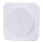 Aigostar - Interruttore doppio con placca n. 6, bianco