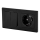 Aigostar - Interruttore doppio n. 5 e presa SCHUKO 230V con cornice nera