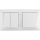 Aigostar - Interruttore doppio n. 6+6 e interruttore singolo n. 1 con cornice bianca