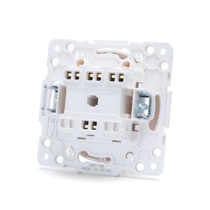 Aigostar - Interruttore doppio senza cornice n. 5 bianco