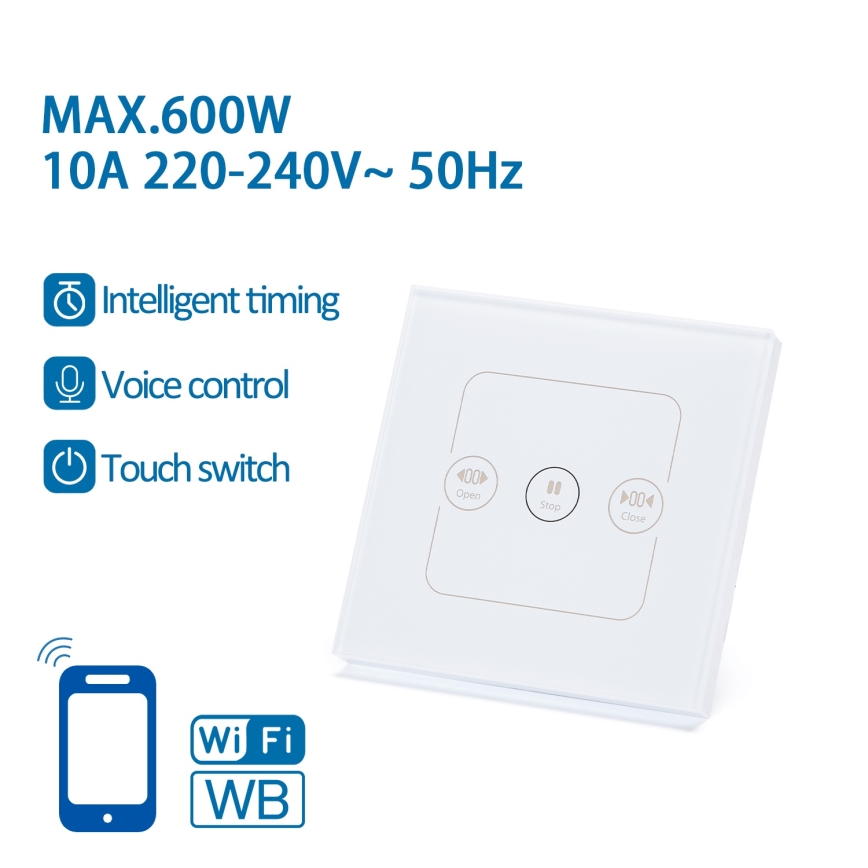 Aigostar - Interruttore intelligente per il controllo delle tapparelle 230V Wi-Fi Tuya