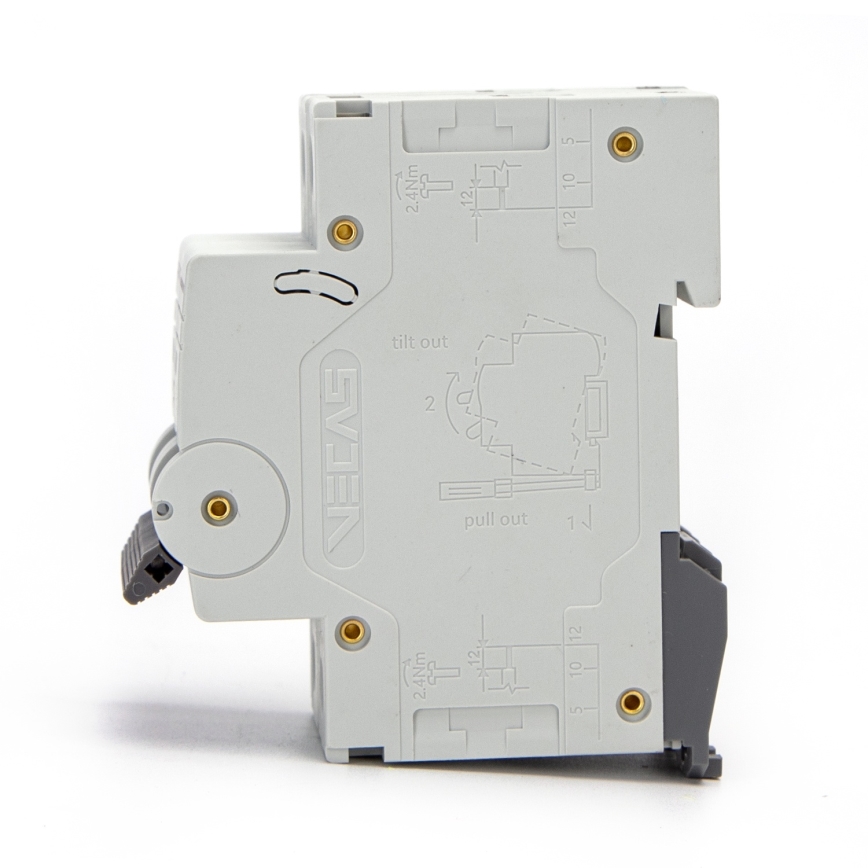 Aigostar - Interruttore magnetotermico bipolare a 2 fasi 2P-50A-C 230-400V