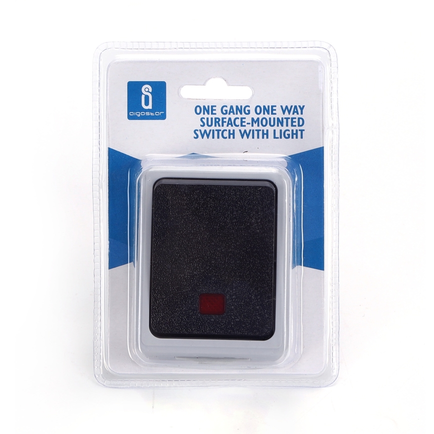 Aigostar - Interruttore monopulsante IP54
