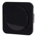 Aigostar - Interruttore semplice con cornice n. 1, nero
