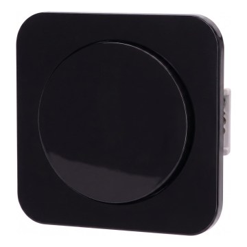 Aigostar - Interruttore semplice con cornice n. 1, nero