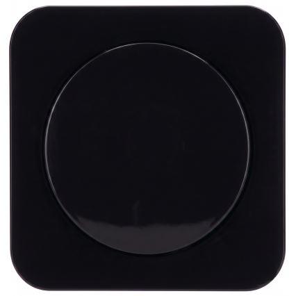 Aigostar - Interruttore semplice con cornice n. 1, nero