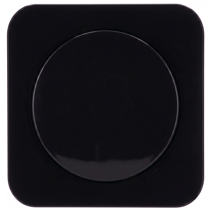 Aigostar - Interruttore semplice con cornice n. 1, nero