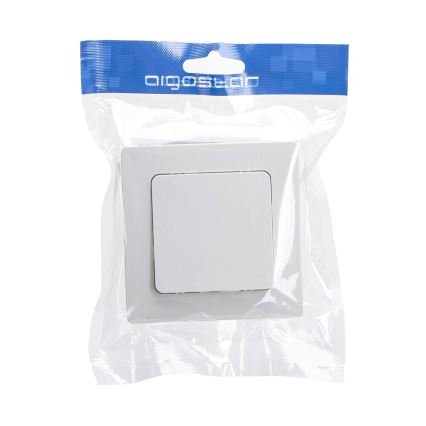 Aigostar - Interruttore singolo con cornice č. 6 bianco