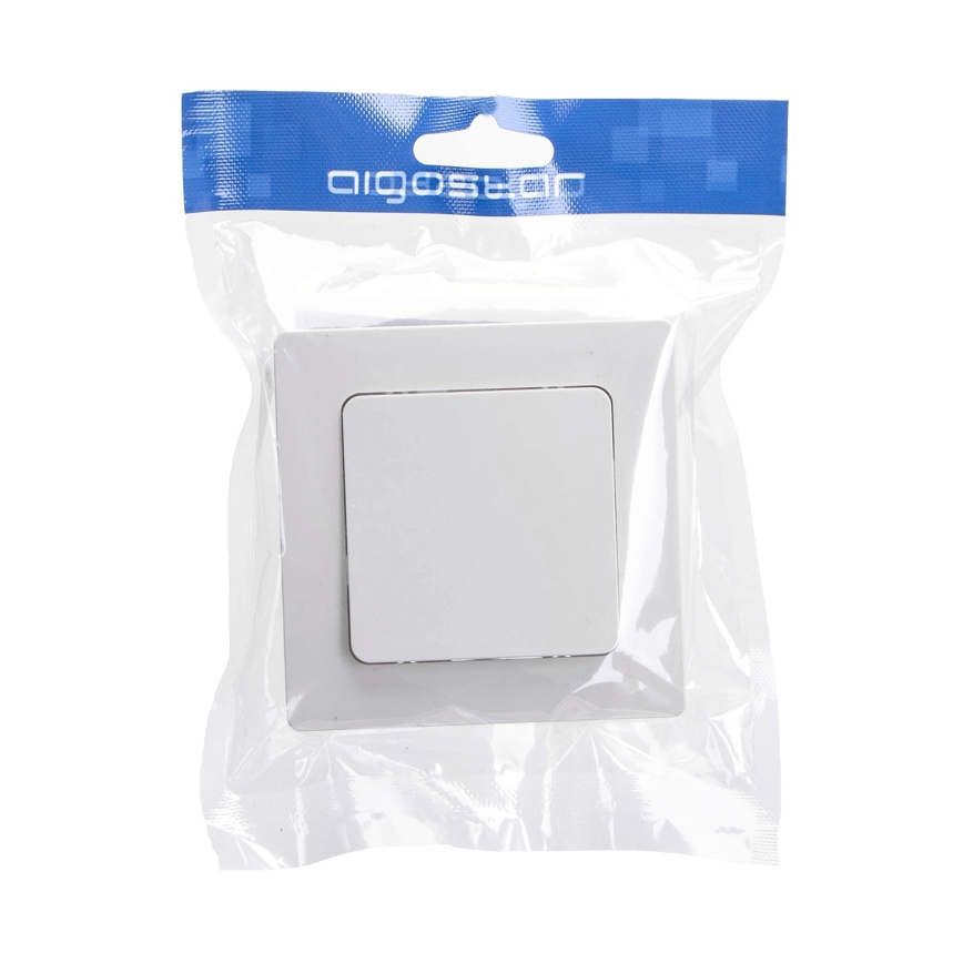Aigostar - Interruttore singolo con cornice č. 6 bianco