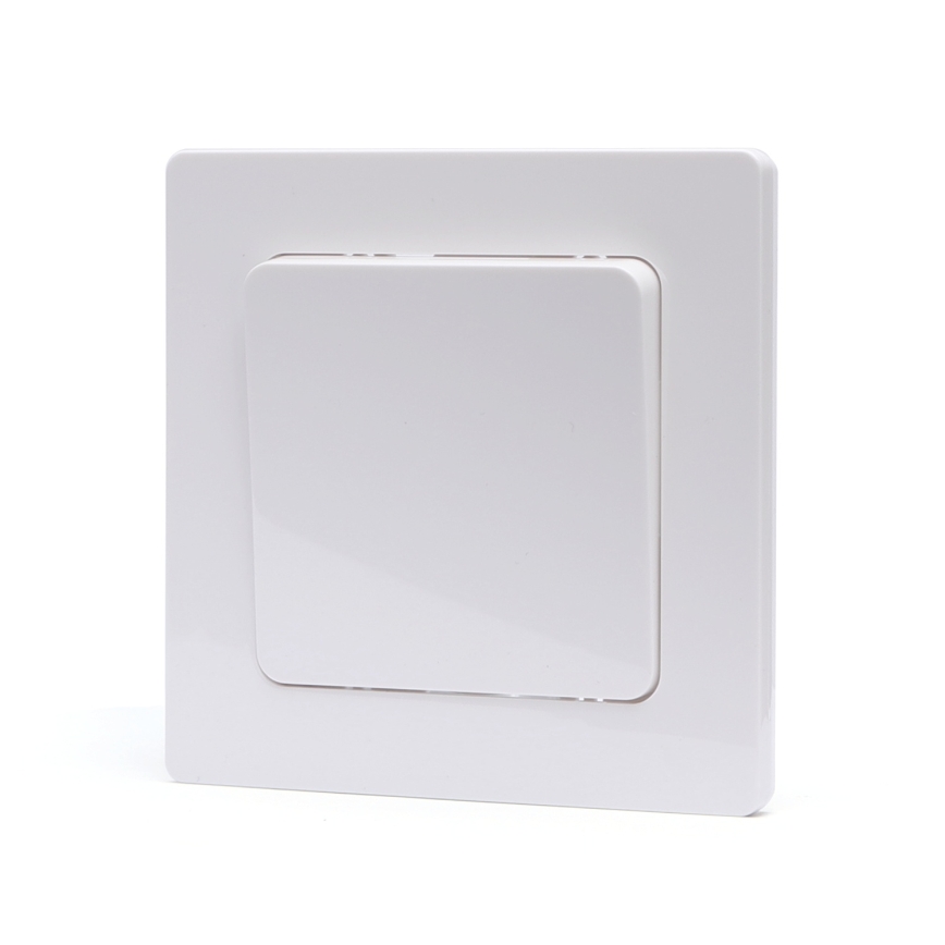 Aigostar - Interruttore singolo con cornice n. 1 bianco