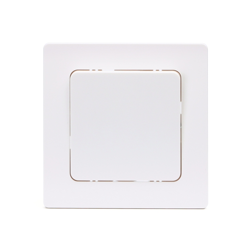 Aigostar - Interruttore singolo con cornice n. 1 bianco