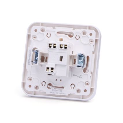 Aigostar - Interruttore singolo con cornice n. 5, bianco
