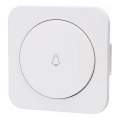 Aigostar - Interruttore singolo con cornice per campanello, bianco