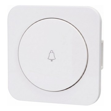 Aigostar - Interruttore singolo con cornice per campanello, bianco