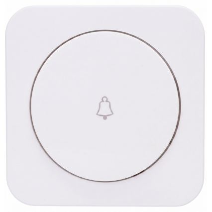 Aigostar - Interruttore singolo con cornice per campanello, bianco