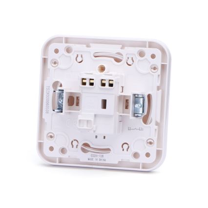 Aigostar - Interruttore singolo con cornice per campanello, bianco