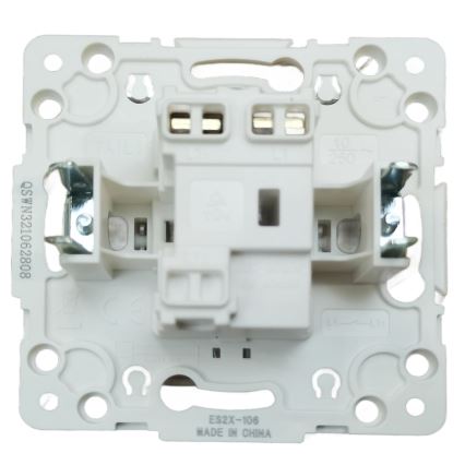 Aigostar - Interruttore singolo senza cornice per campanello, argento