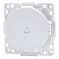Aigostar - Interruttore singolo senza cornice per campanello, bianco