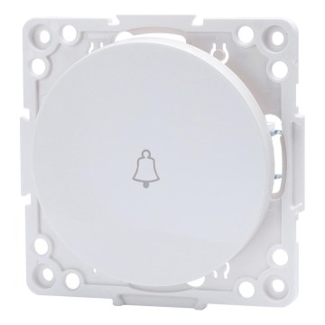 Aigostar - Interruttore singolo senza cornice per campanello, bianco