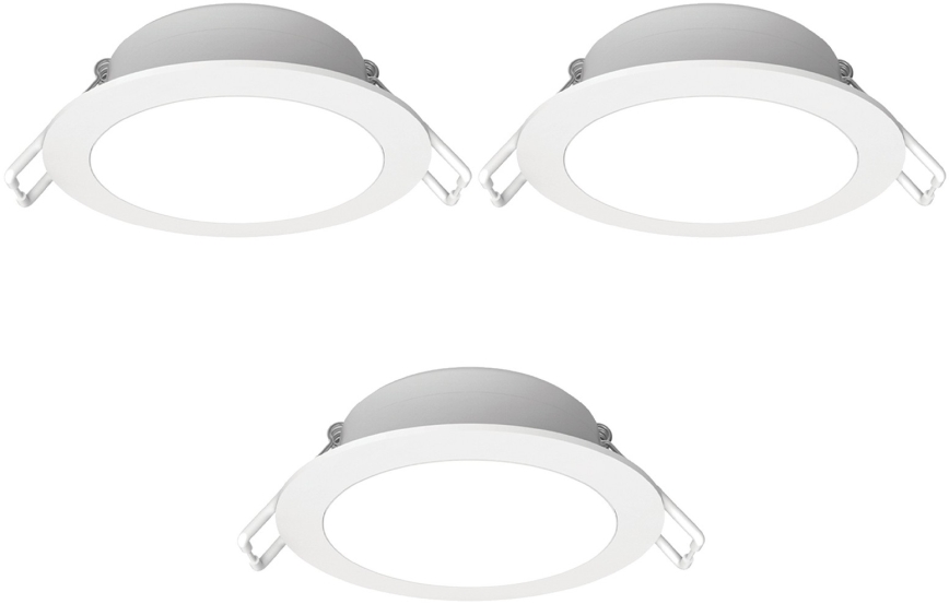 Aigostar - KIT 3x Faretto da incasso LED per bagno LED/4,8W/230V IP65 bianco