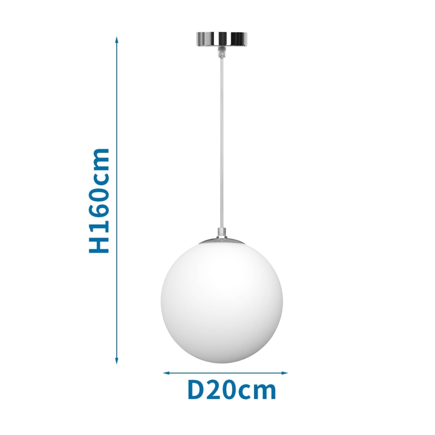 Aigostar - Lampada a sospensione con cavo 1xE27/40W/230V Ø 20 cm