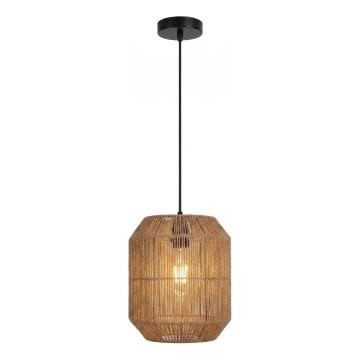 Aigostar - Lampada a sospensione con cavo 1xE27/60W/230V beige, Ø 23 cm
