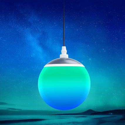 Aigostar - Lampadario LED RGBW dimmerabile sospeso su cavo MESH LED/8W/230V 2700-6500K bianco + telecomando Ø 15 cm