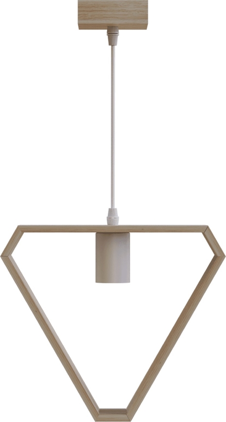 Aigostar - Lampada a sospensione in legno su cavo 1xE27/60W/230V pino