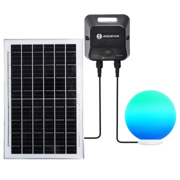 Aigostar - Lampada da esterno dimmerabile LED RGBW MESH LED/35W/3,7V 4000mAh 2700-6500K IP65 Ø 30 cm + telecomando